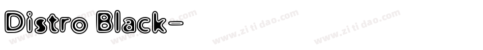 Distro Black字体转换